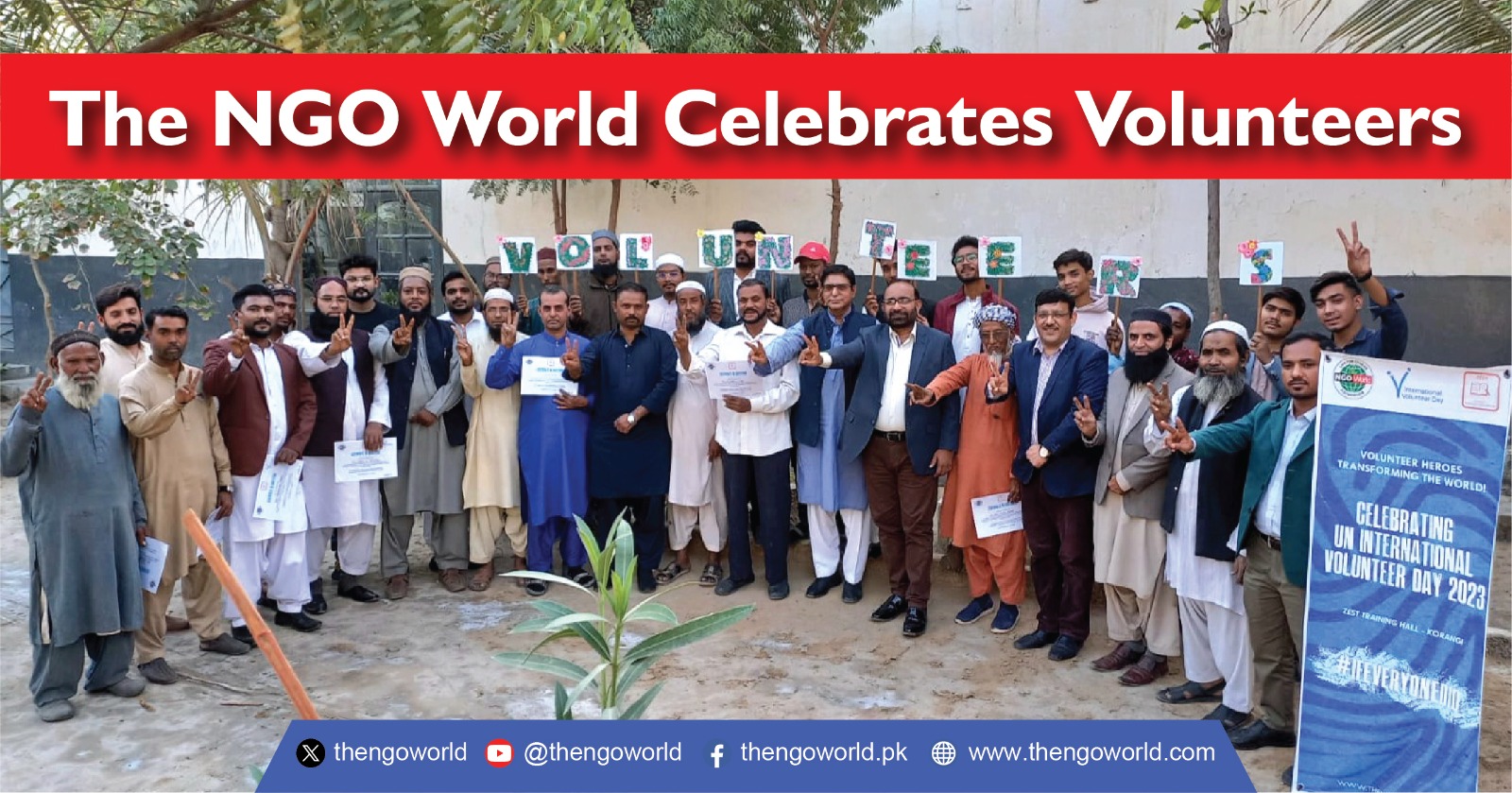 The NGO World Recognizes Unsung Heroes on International Volunteers Day 2023