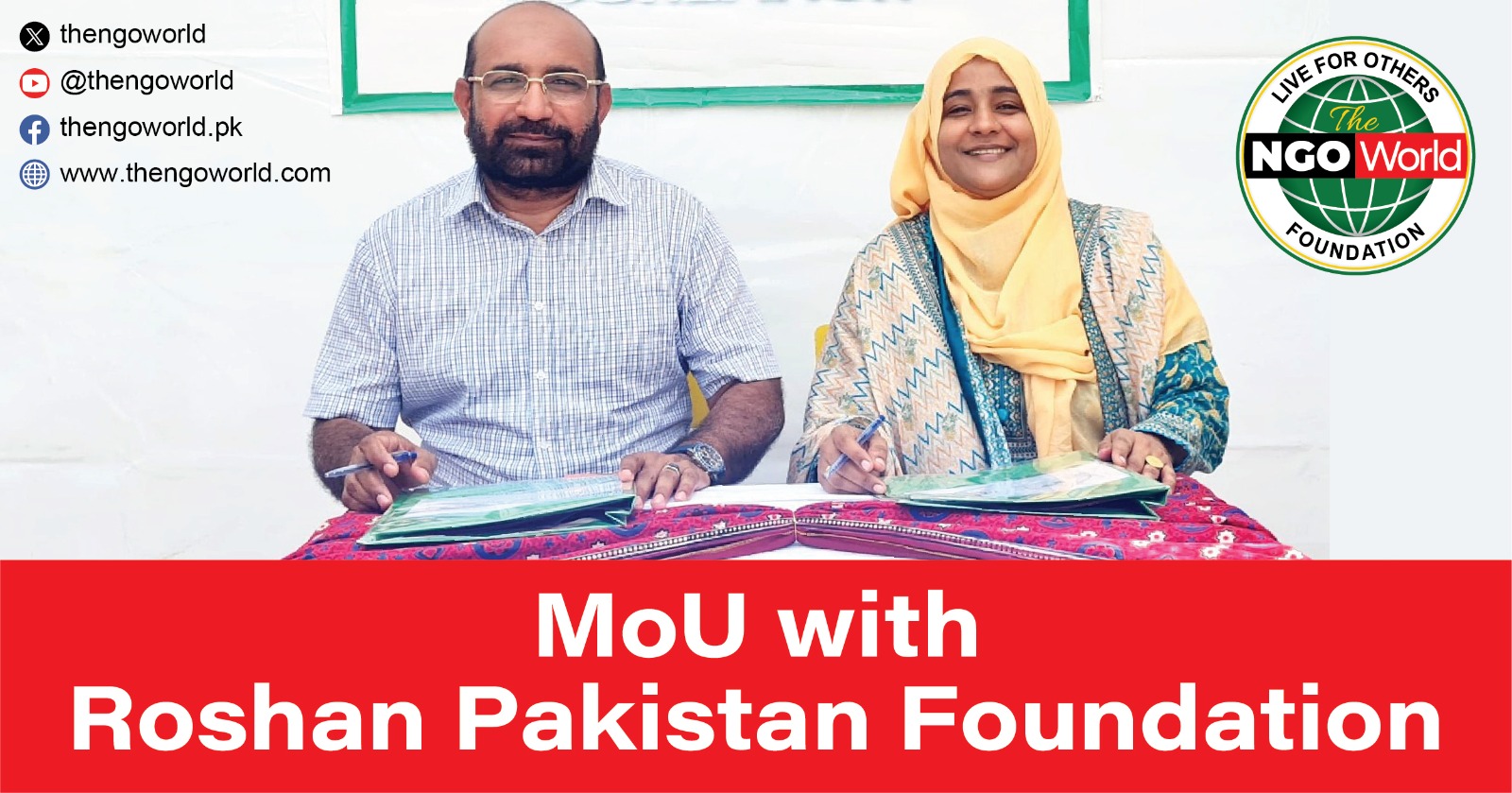 Strengthening Communities: The NGO World Teams Up with Roshan Pakistan Foundation