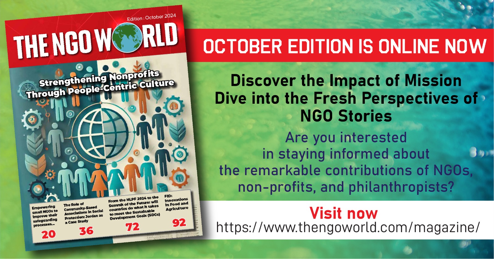 Bridging Impact The NGO World Magazine’s October 2024 Edition