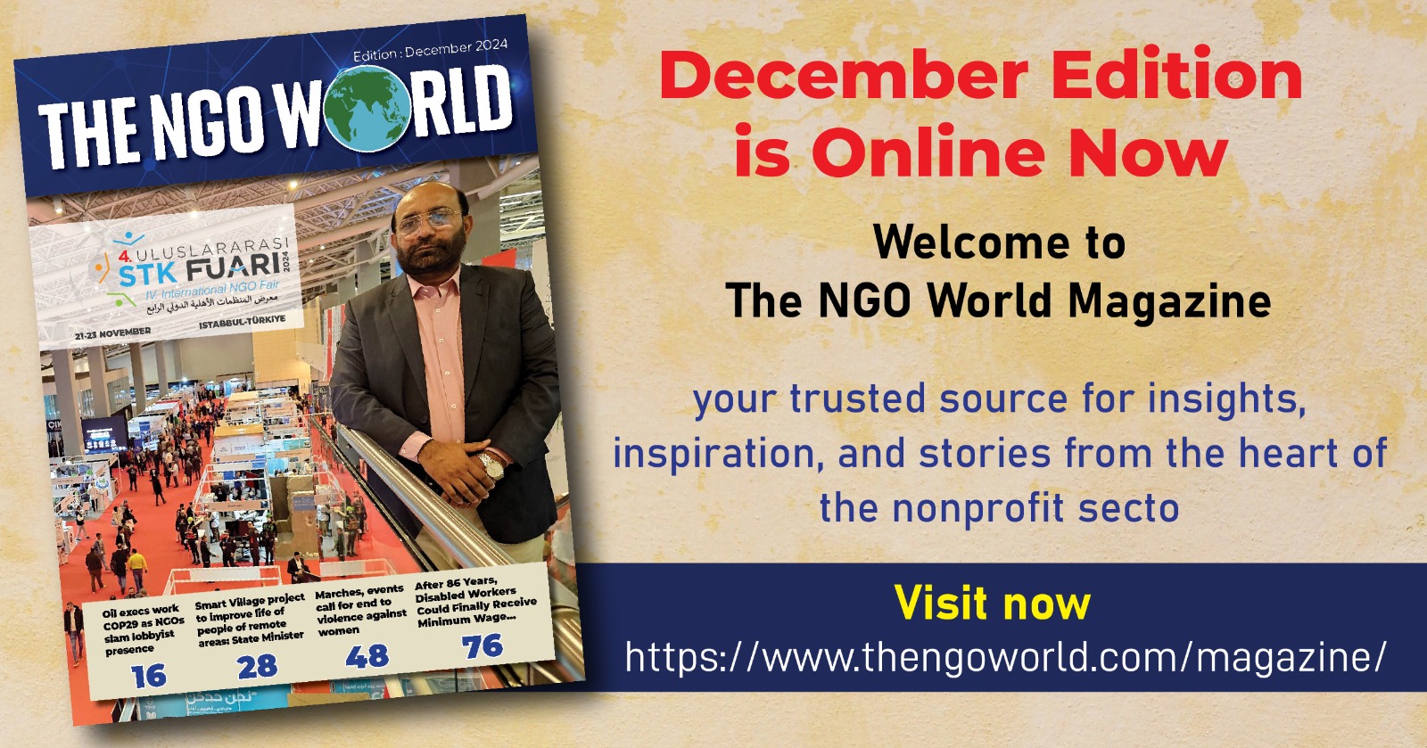 Bridging Impact: The NGO World Magazine’s December 2024 Edition