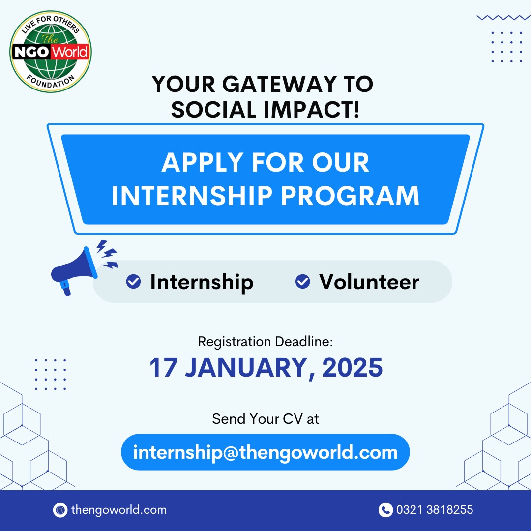 Your Gateway to Social Impact: Apply for Our Internship Program